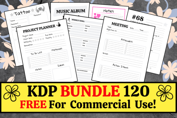 Download KDP Bundle Pack 120 Templates + Extras - Kdp Collection