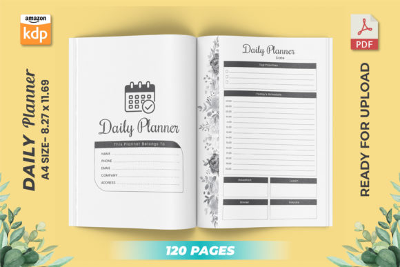 Download Daily Planner KDP Interior - Printable - Kdp Collection