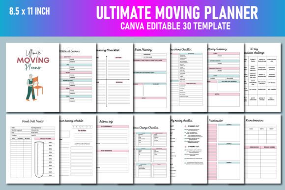 Download Ultimate Moving Planner Canva KDP - Kdp Collection