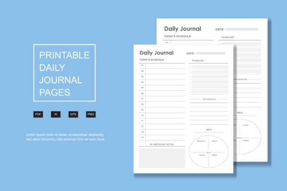 Download Daily Journal, Kdp Interior Pages - Kdp Collection
