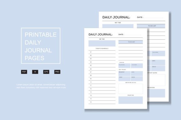 Download Daily Journal, Kdp Interior Pages - Kdp Collection