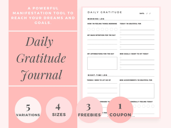 Download Daily Gratitude Journal Wellness &amp; Mindf - Daily gratitude Collection