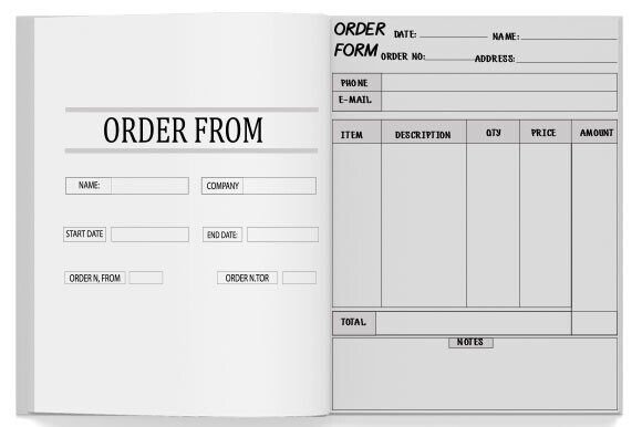 Download Order Form Customizable Kdp Interior - Kdp Collection