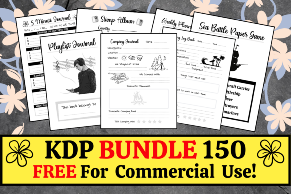 Download KDP Bundle Pack 150 Templates + Extras - Kdp Collection