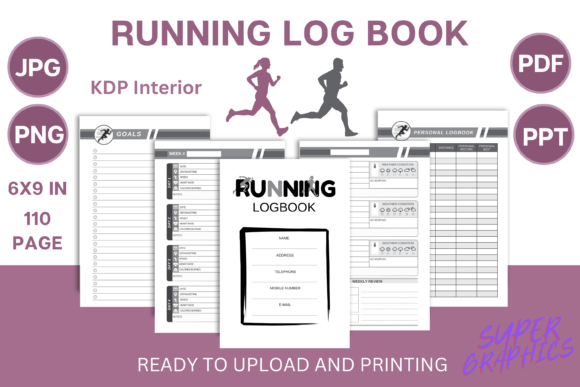 Download Running Logbook Weekly Running Log | KDP - Kdp Collection