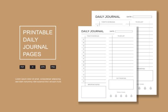 Download Daily Journal, Kdp Interior Pages - Kdp Collection