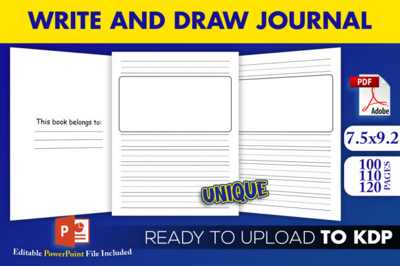 Download Write and Draw Kids Journal KDP Interior - Kdp Collection