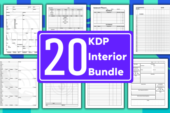 Download KDP Bundle Pack 20 Editable Templates - Kdp Collection