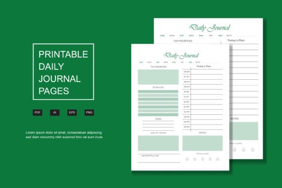 Download Daily Journal, Kdp Interior Pages - Kdp Collection