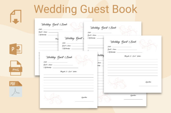 Download Wedding Guest Book for Kdp - Kdp Collection