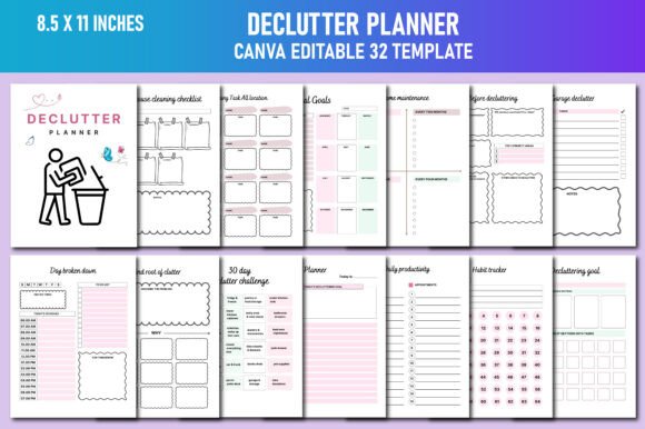 Download Declutter Planner Canva KDP - Kdp Collection