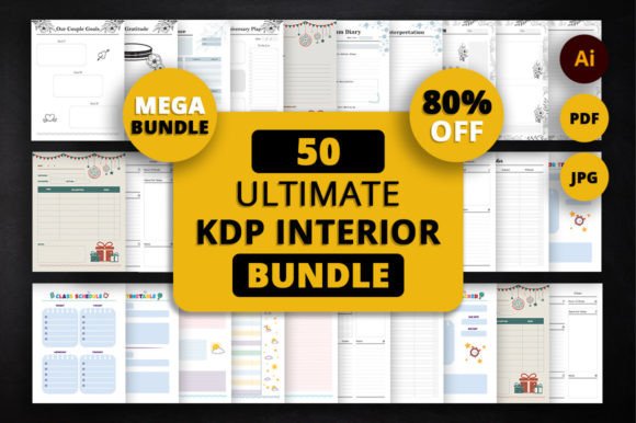 Download 50 Editable KDP Templates Bundle Pack - Kdp Collection