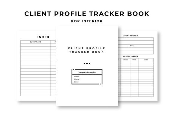 Download Client Profile Tracker Book KDP Interior - Kdp Collection