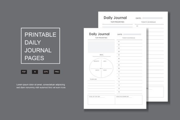 Download Daily Journal, Kdp Interior Pages - Kdp Collection