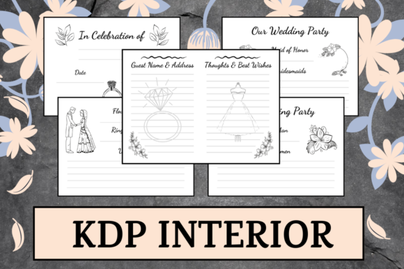 Download Wedding Guest Book | KDP Interior - Kdp Collection